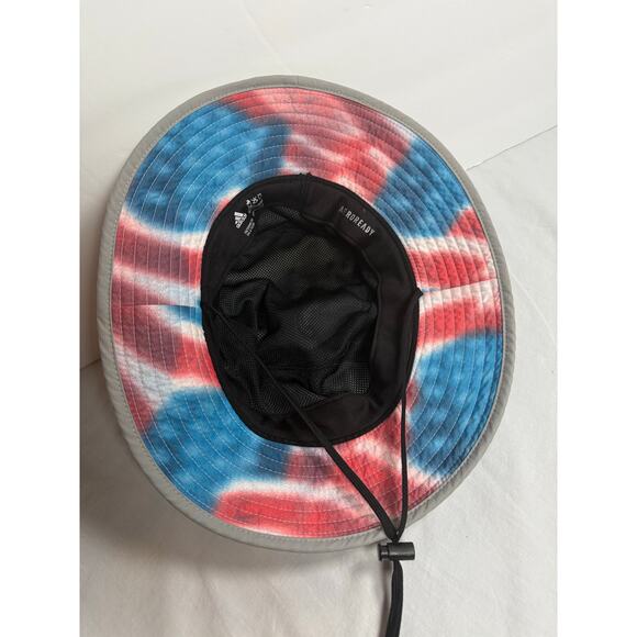 Adidas Aeroready Bucket Hat Men’s Gray Vented UPF 50 Adj Strap - Picture 4 of 9